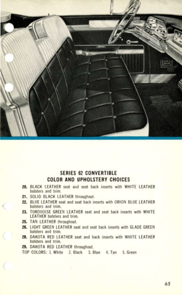 1957 Cadillac Salesmans Data Book Page 14